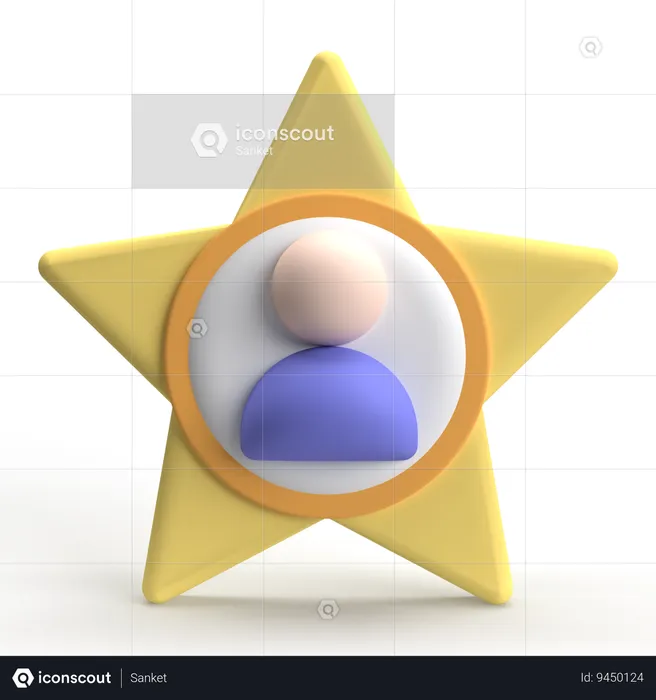 Famous User  3D Icon