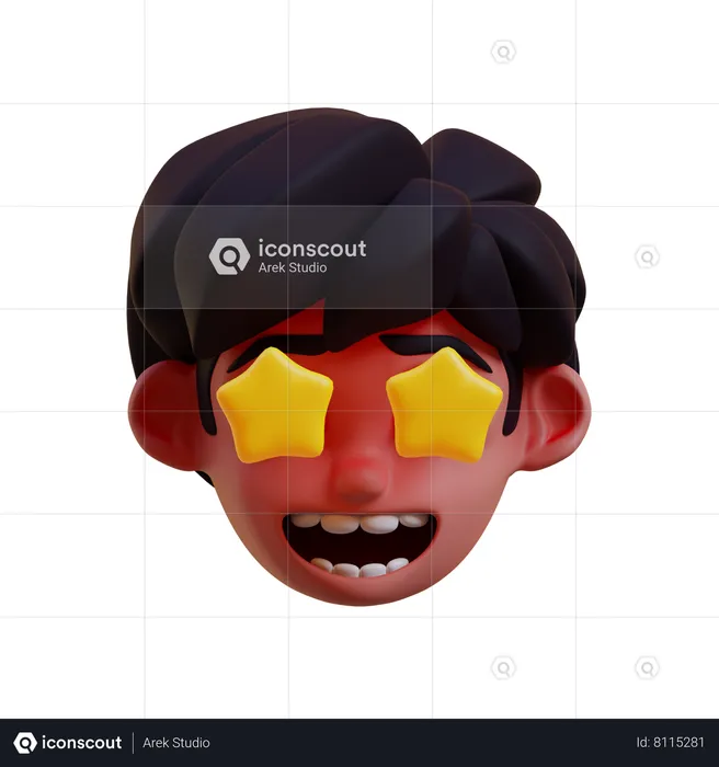 Fan Star Emoji 3D Icon