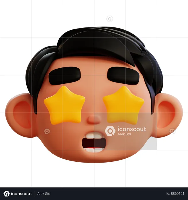 Fan Star Emoji Emoji 3D Icon
