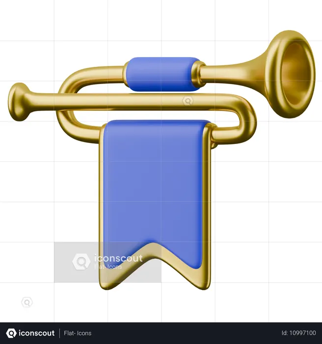 Fanfare Announcement  3D Icon