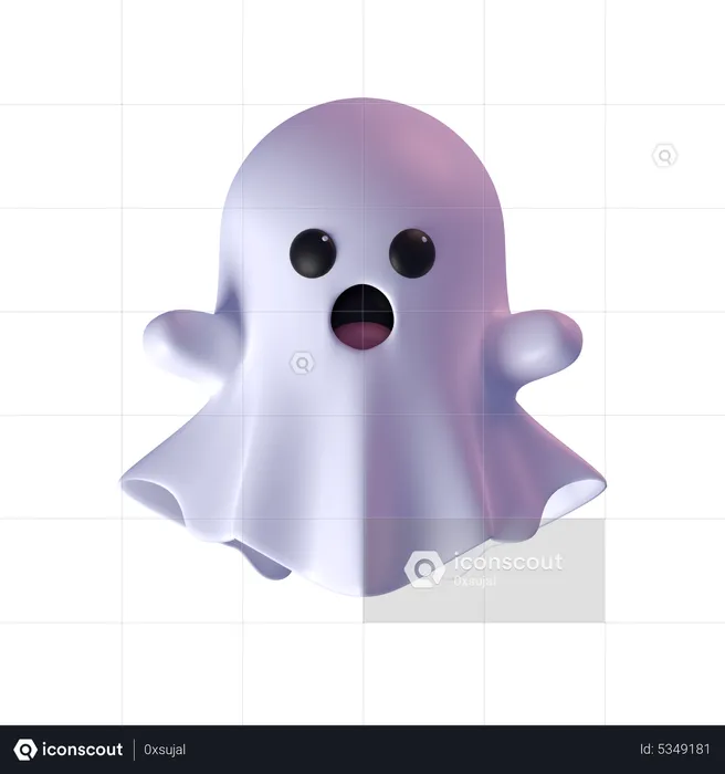 Fantasma chocado  3D Icon