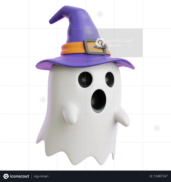 Fantasma de Halloween  3D Icon