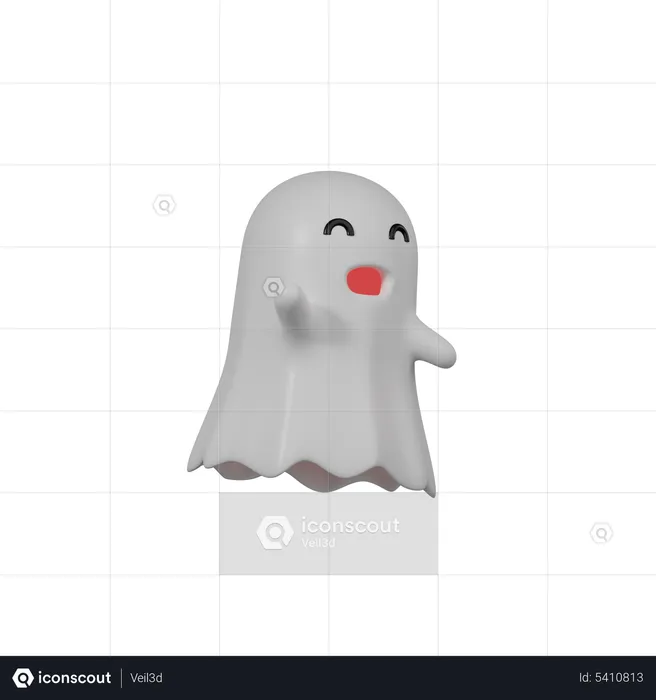 Fantasma de halloween  3D Icon