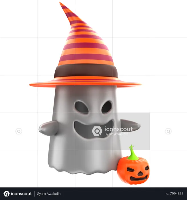 Fantasma de halloween  3D Icon