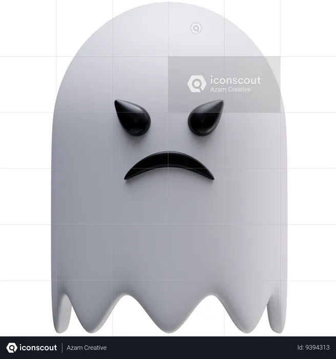 Fantasma enojado  3D Icon