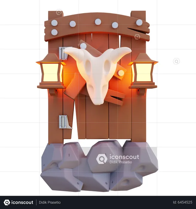 Fantasy Door  3D Icon