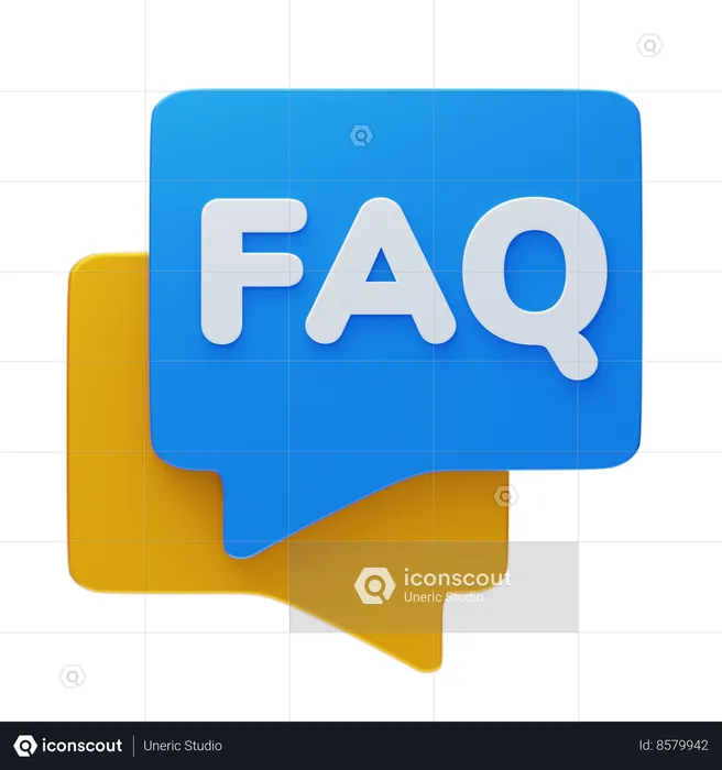 FAQ  3D Icon