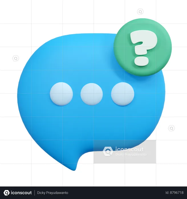 Faq  3D Icon