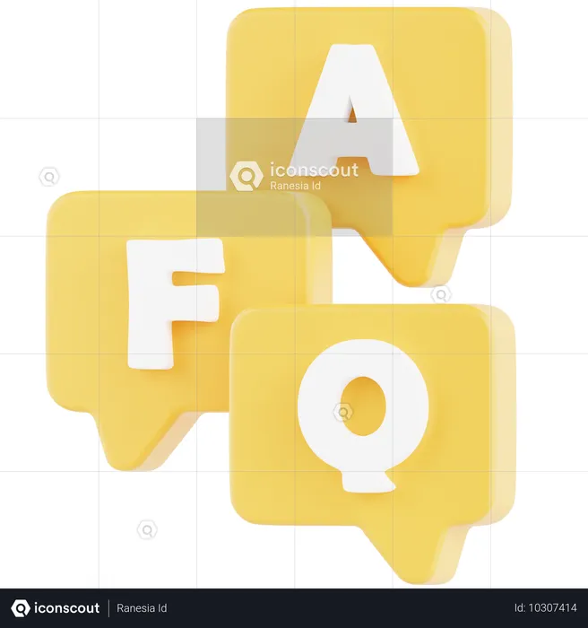 FAQ  3D Icon