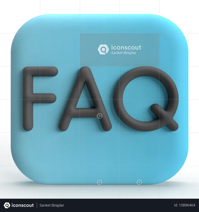 FAQ  3D Icon