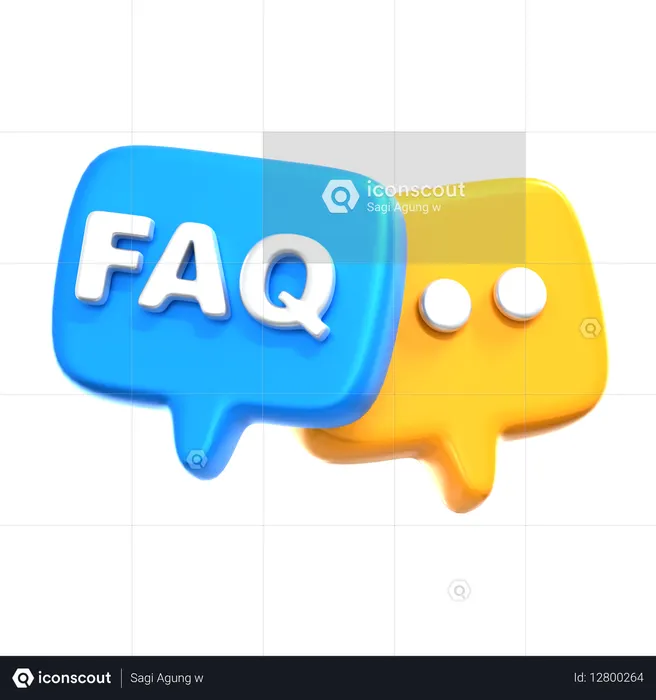 FAQ  3D Icon