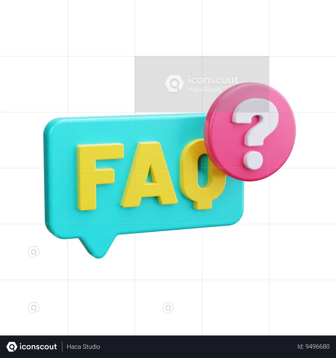 Faq  3D Icon