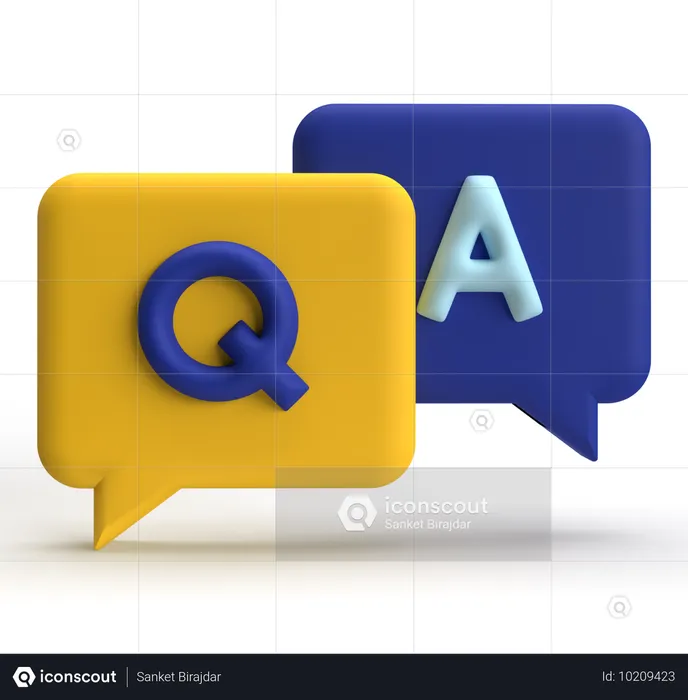 FAQ  3D Icon