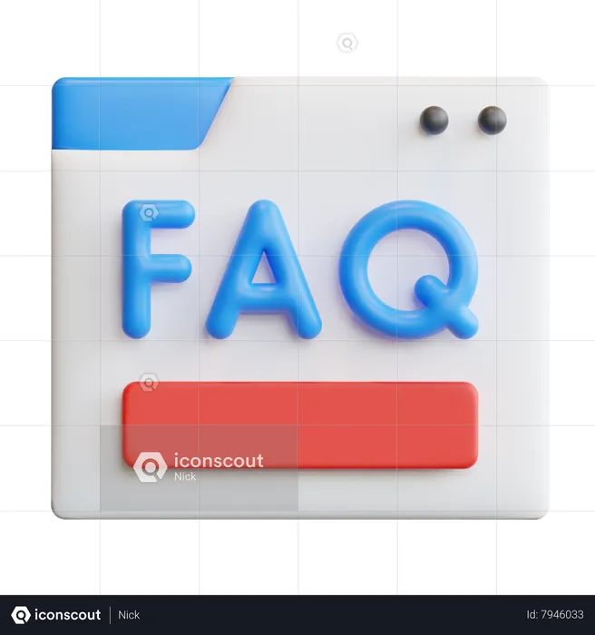 Faq  3D Icon