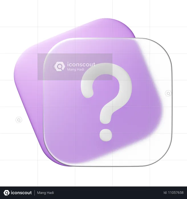 FAQ  3D Icon