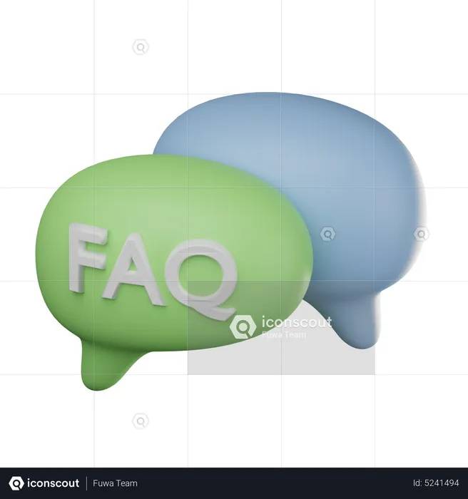 FAQ  3D Icon