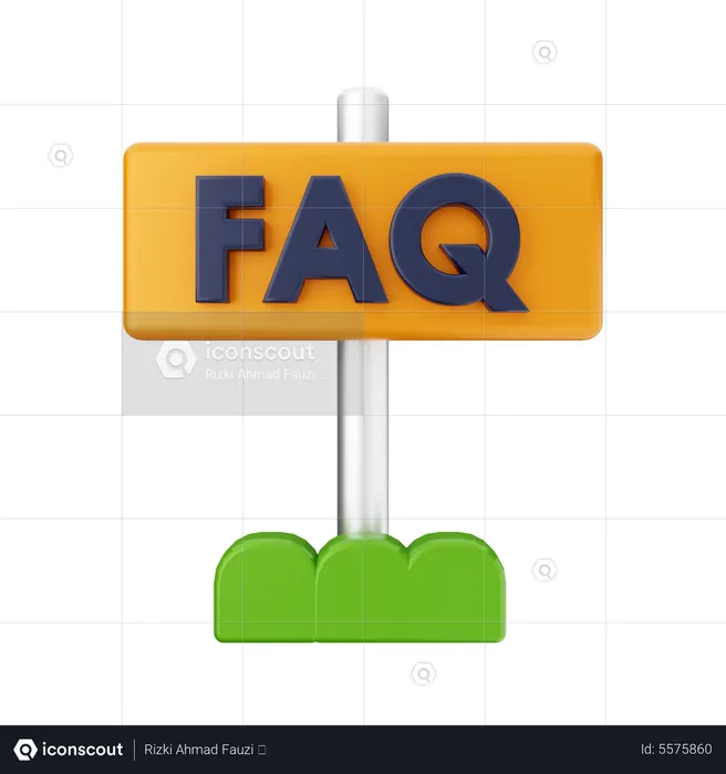 Faq Board  3D Icon