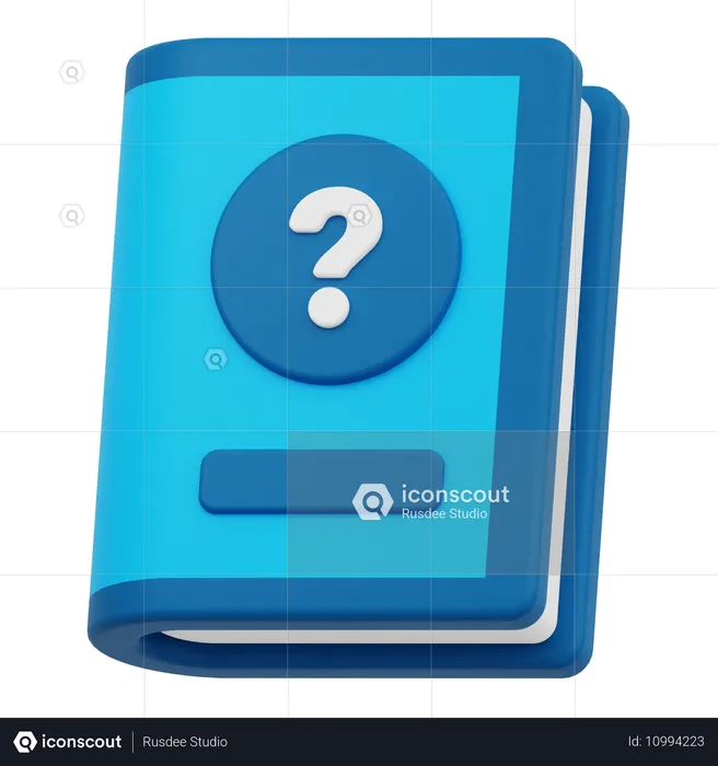 Faq Book  3D Icon