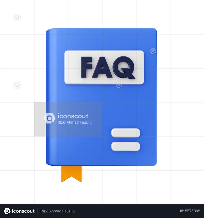 Faq Book  3D Icon