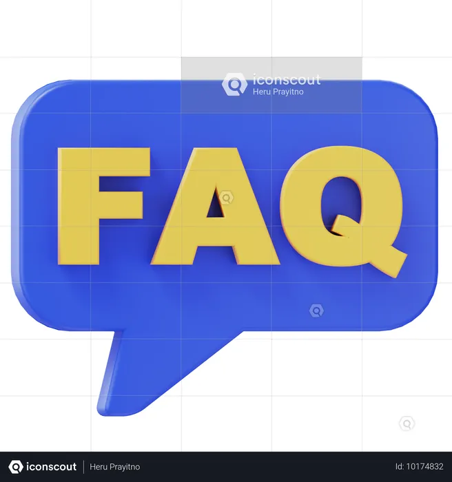 FAQ-Chat  3D Icon