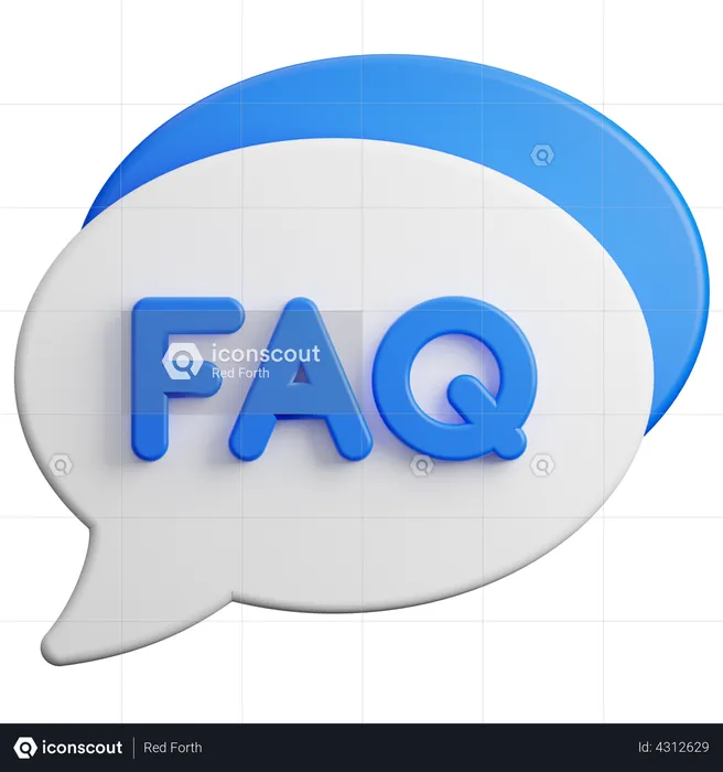 Faq Chat  3D Illustration