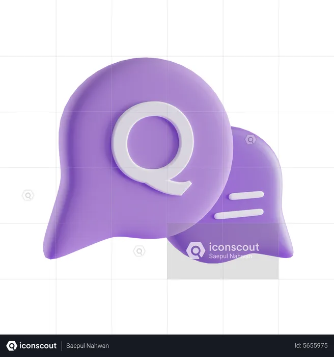 Faq Chat  3D Icon