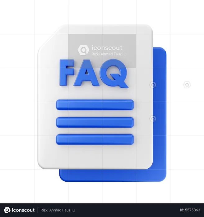 FAQ-Datei  3D Icon