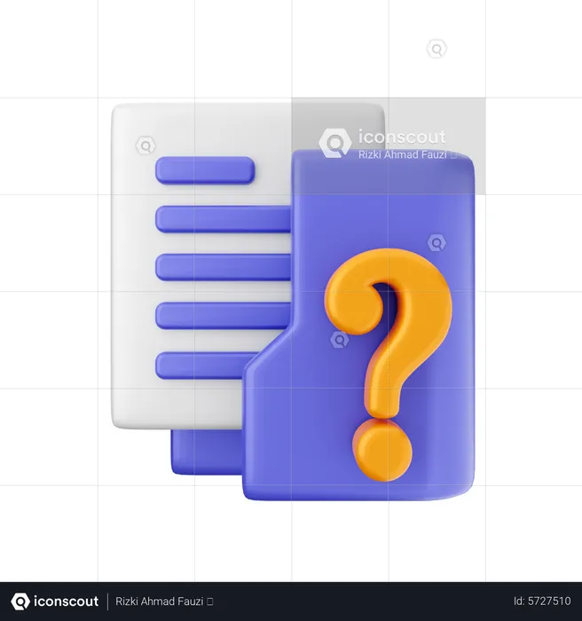 Faq Folder  3D Icon