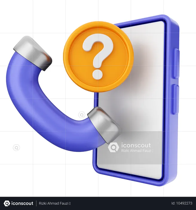 FAQ service d'assistance  3D Icon