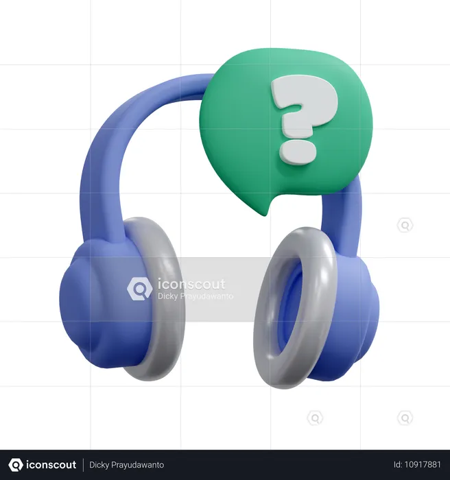 FAQ Helpdesk  3D Icon