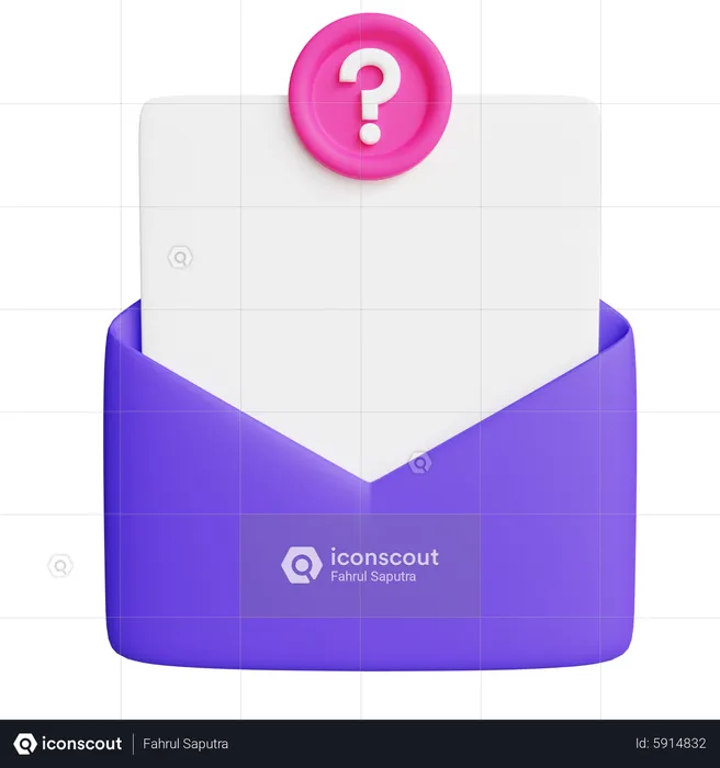 Faq Mail  3D Icon