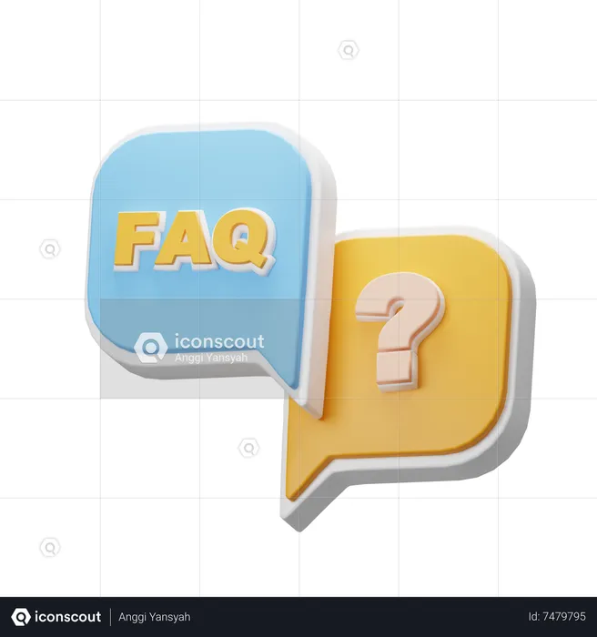 Faq Message  3D Icon