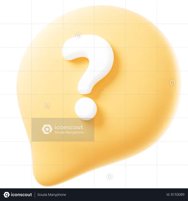 FAQ  3D Icon