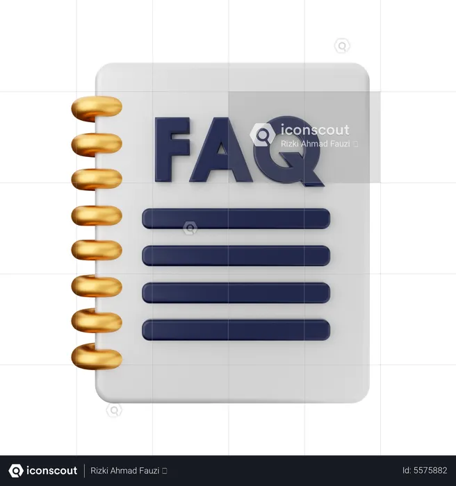 Faq Notes  3D Icon