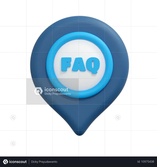 FAQ Standort  3D Icon