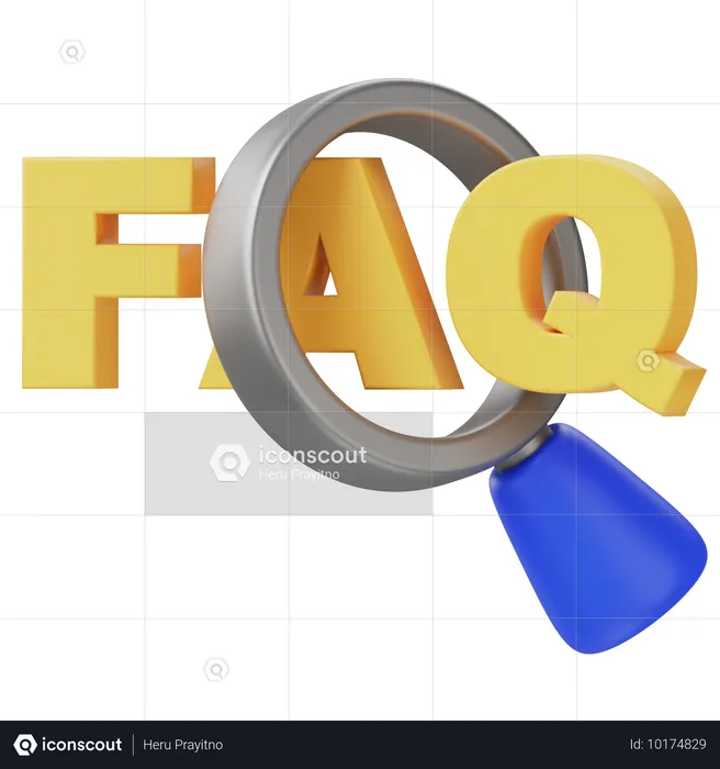 FAQ Suche  3D Icon