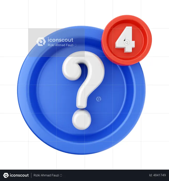 FAQ sur les notifications  3D Icon