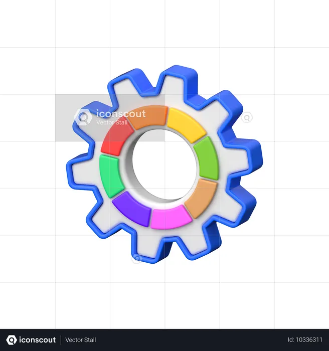 Farbeinstellung  3D Icon