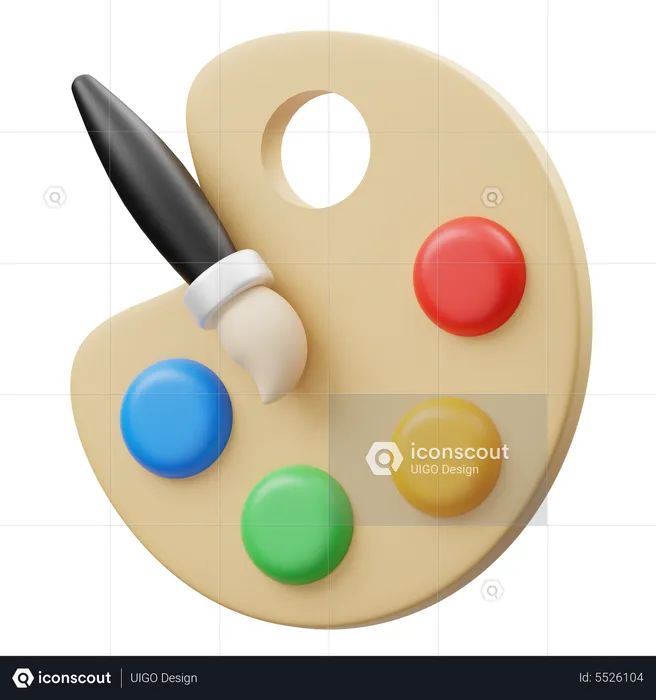 Farbpalette  3D Icon