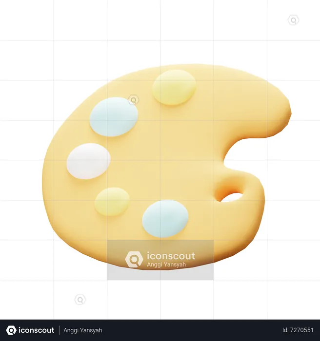 Farbpalette  3D Icon