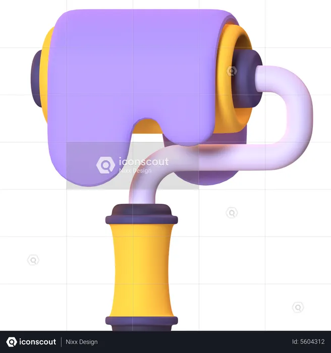 Farbrolle  3D Icon