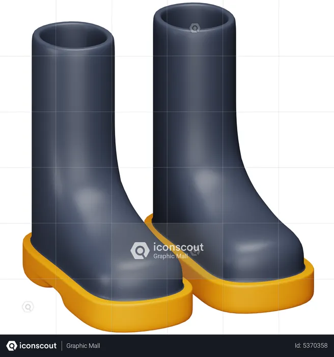 Farm boots  3D Icon