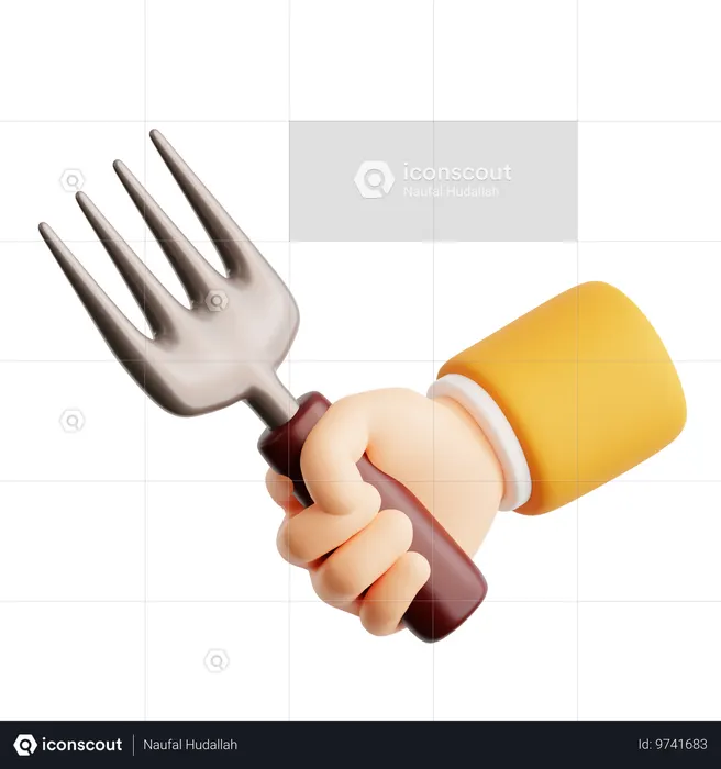 Farm Fork  3D Icon