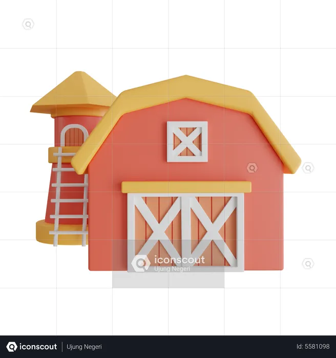 Farm House  3D Icon