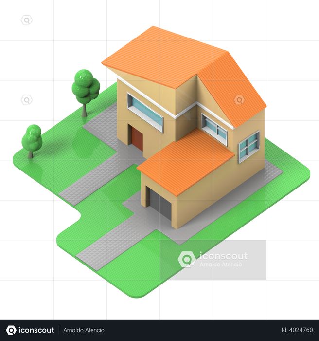 Farm House 3D Illustration