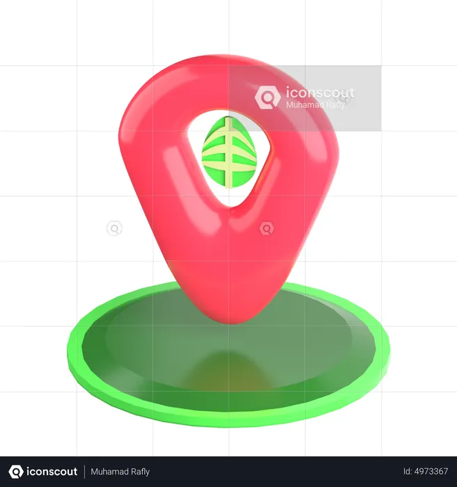 Farm Pin Location  3D Icon