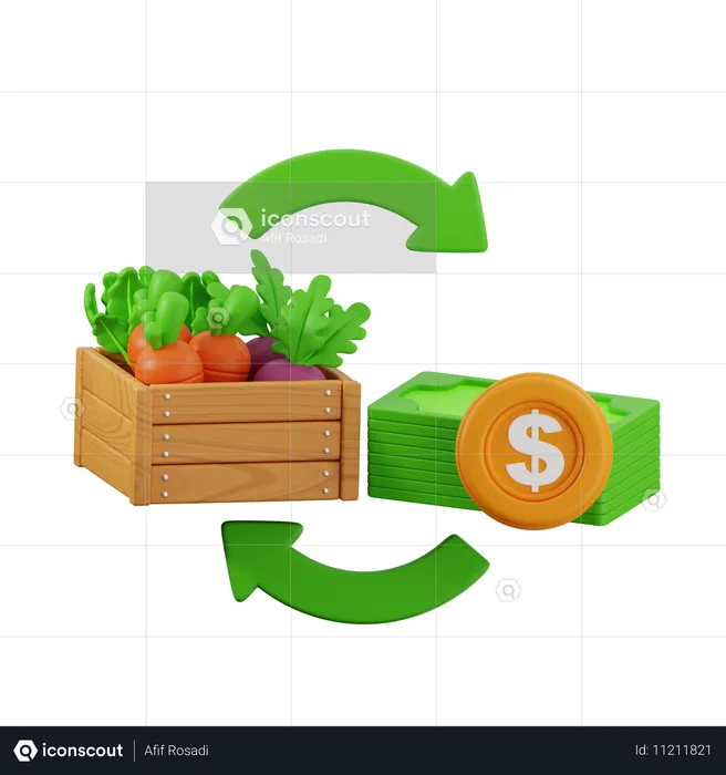 Farmtransaktion  3D Icon