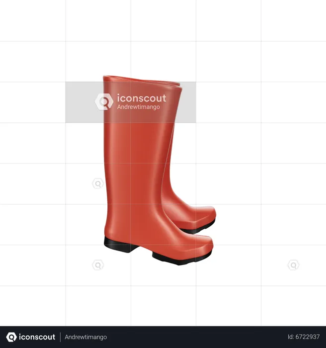 Farmer Boots  3D Icon
