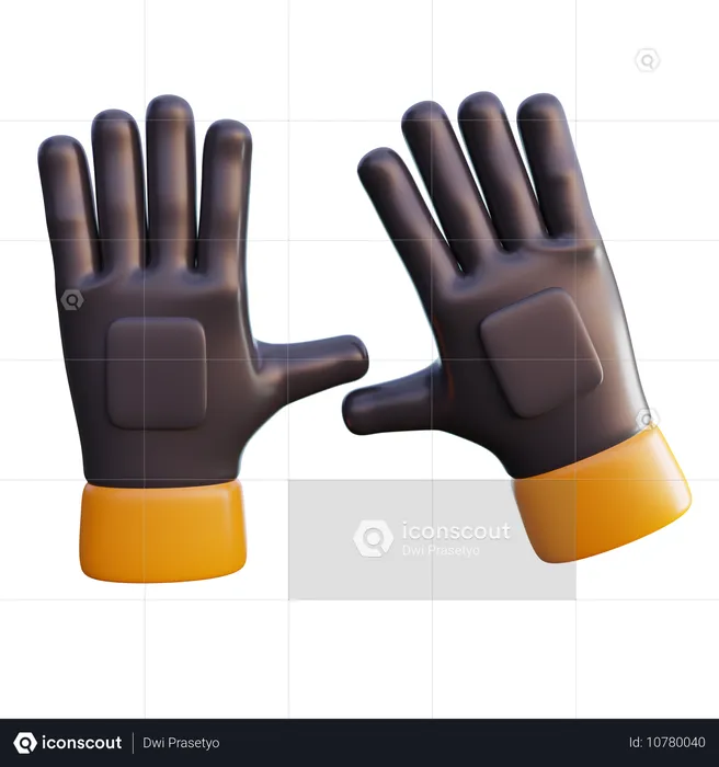 Farmer's gloves  3D Icon