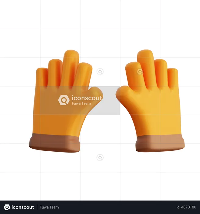 Farming Glove  3D Illustration